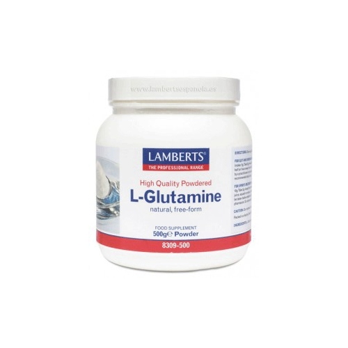 L-Glutamina Lamberts 500gr polvo de alta calidad