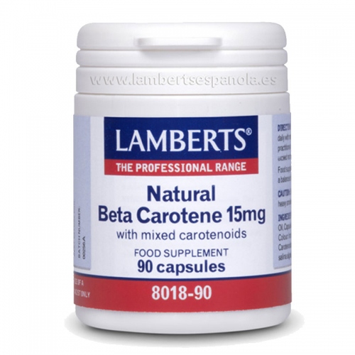 Betacaroteno Natural 15 mg 90 cap Lamberts